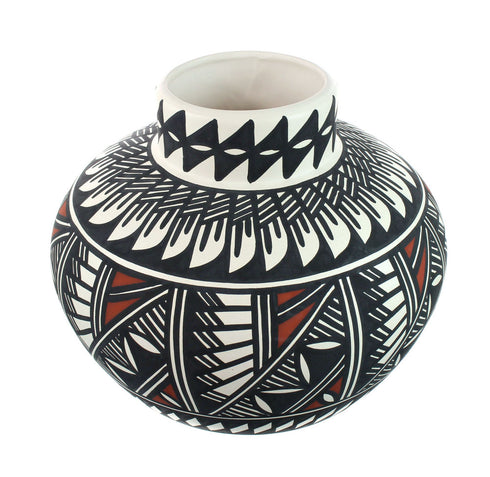 Native American Hand Crafted Acoma Pottery By Artist L. Vallo SN20010